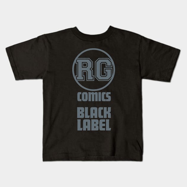 Rogues Gallery Black Label Kids T-Shirt by Rogues Gallery Comics